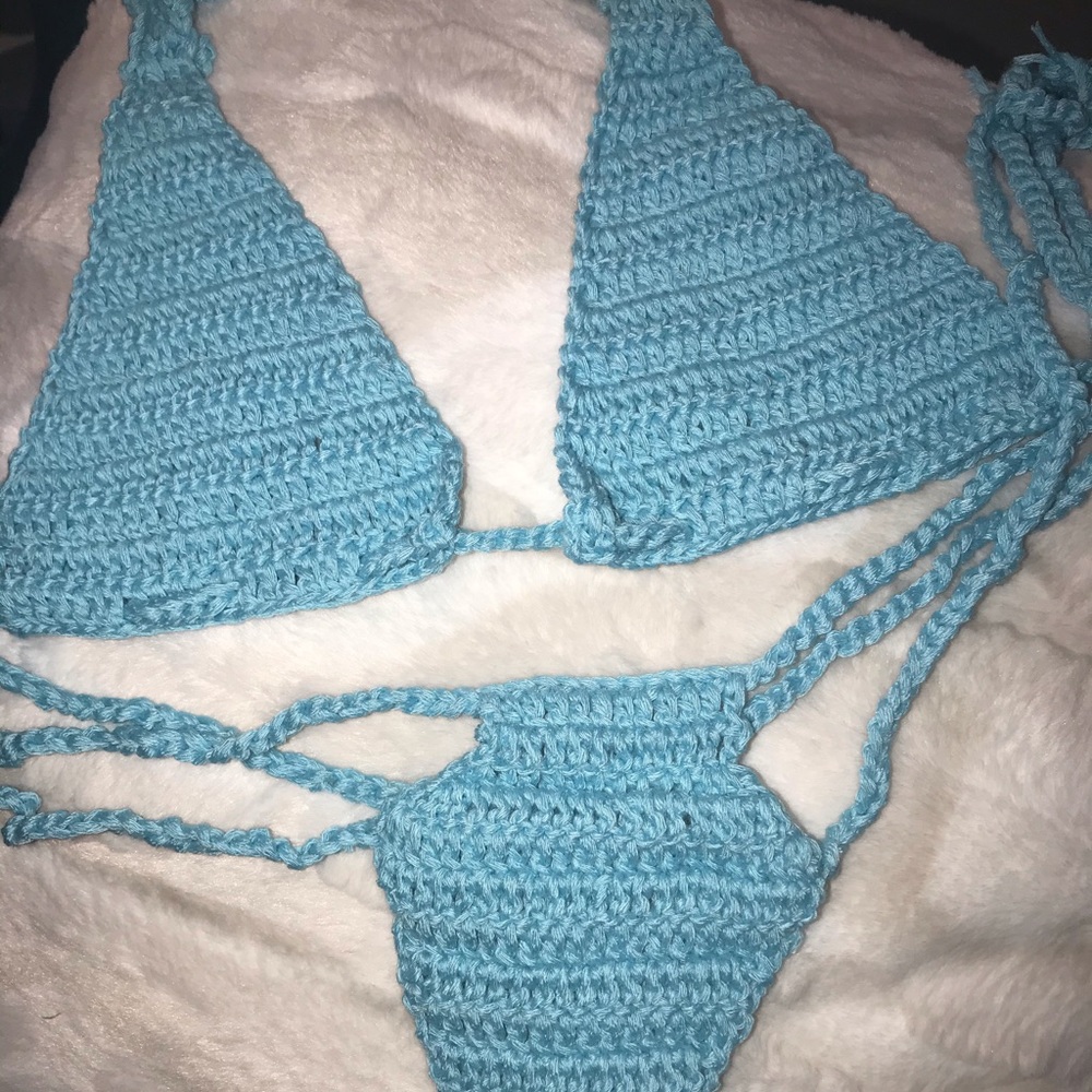 Crochet Thong Bikini Set